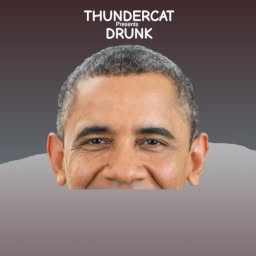 Barack Obama peeking his head out of water